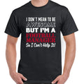 Football Manager I Don't Mean To Be Awesome Mens Funny Footy Soccer Unisex