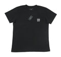 rag & bone Men's Black Monogram Logo Graphic Short Sleeve L Unisex