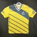 Victory Soccer in the Streets Atlanta Mens Large Yellow Performance Jersey Shirt Unisex