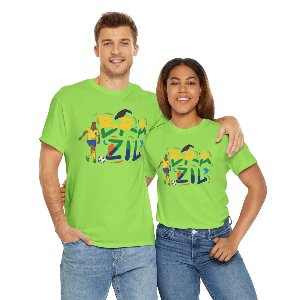 Brazil Soccer Fan , Heavy Cotton Tee, Unisex Sports Shirt, Soccer Player Unisex