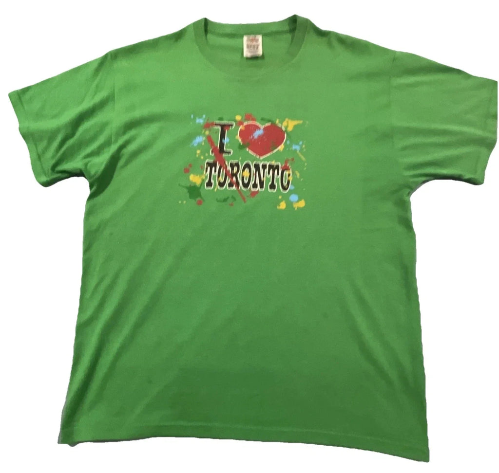 Fruit of the Loom BEST Toronto Graphic Green Men's City Theme Size L Unisex