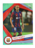 Topps FC Barcelona Fan Set 2023 AQUA REFRACTOR BAR-12 Oriol Romeu #141/399 Unisex