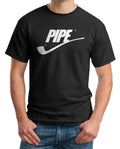 Pipe Spoof Tee: Funny Sports Parody Shirt - Mens Medium Pemium Tees Unisex