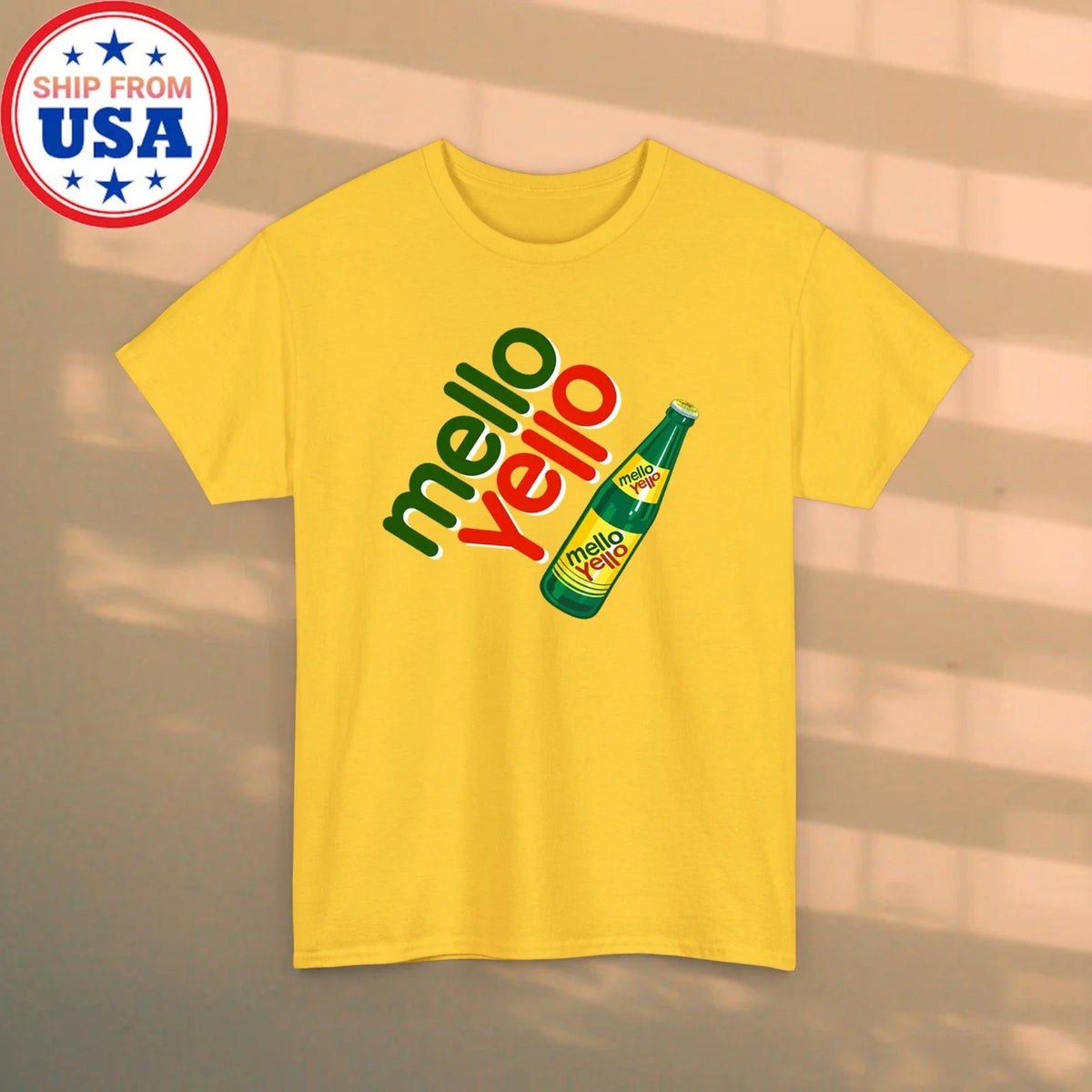 Mello Yello Men's Yellow Size S-5XL Unisex