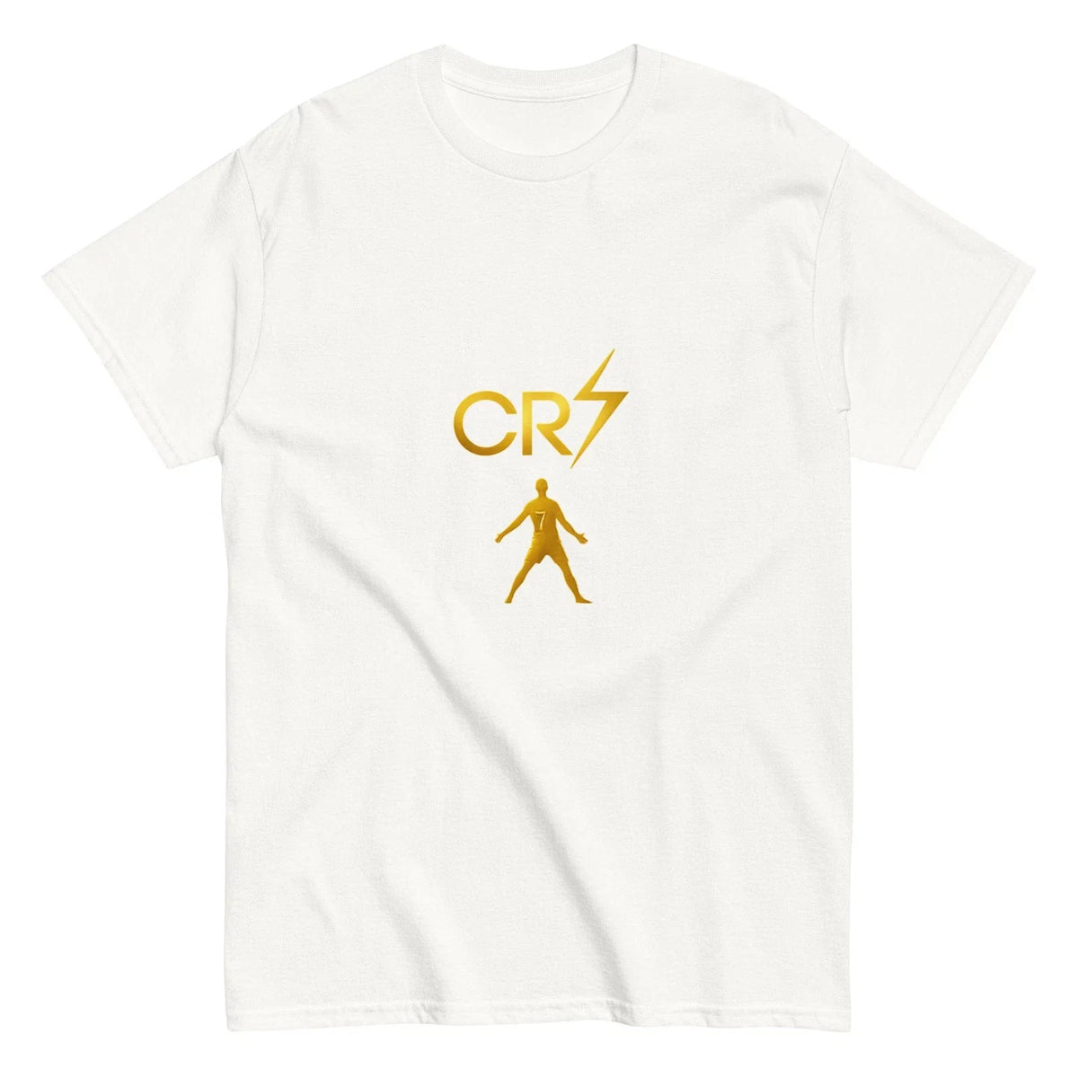Cristiano Ronaldo Gold 7 Football GOAT Soccer Fan Graphic Tee Unisex