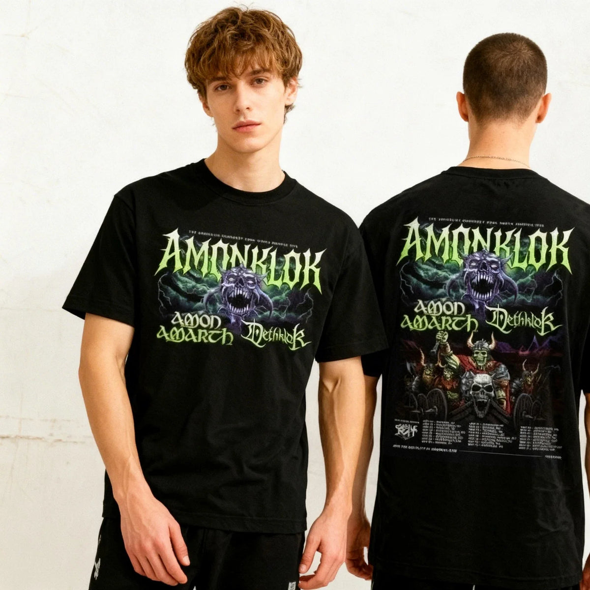 Amonklok 2026 North America Tour Tee Amon Amarth Dethklok Castle Rat Unisex