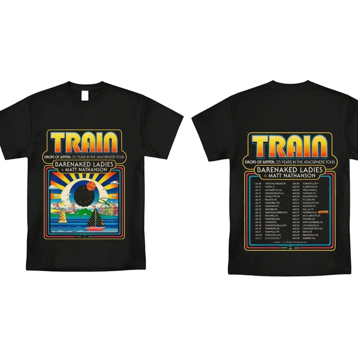 Train 2026 Tour 'Drops Of Jupiter 25 Years In The Atmosphere' Unisex