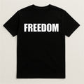 FREEDOM Black Tee V2 - Plain and Simple - A Birth Right Charlie Kirk White 1776 Unisex