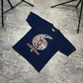 Vintage Umbro Manchester United 90s Big logo blue soccer tee size L Unisex