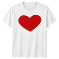 Red Heart Simple Love Symbol Minimalism Romance Valentine Day Unisex
