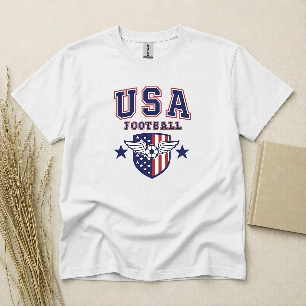 USA 2026 Football Fan T Shirt Soccer Supporters Gildan Cotton Family Top Unisex