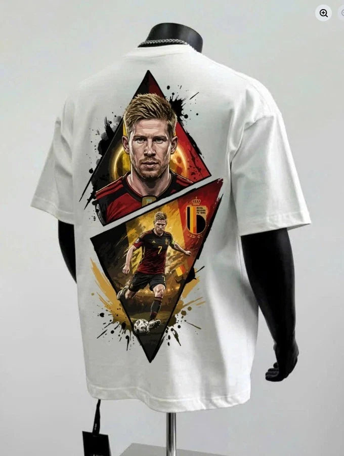 Kevin De Bruyne Belgium Soccer Graphic Football Fan Unisex Tee Unisex
