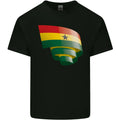 Curled Ghana Flag Ghanaian Day Football Mens Cotton Tee Top Unisex