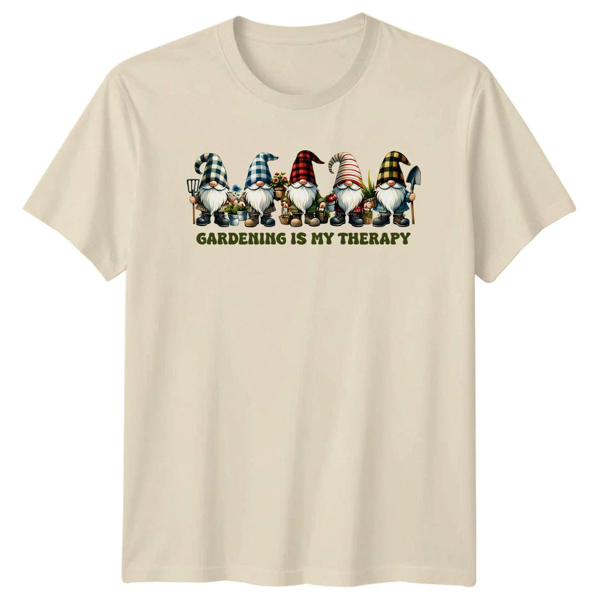 Gardening Is My Therapy Gnome Gardeners Hobby Tee Unisex