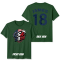 Personalized USA Unisex T Shirt Name and Number Soccer Fan Tee Mens Womens Top Unisex