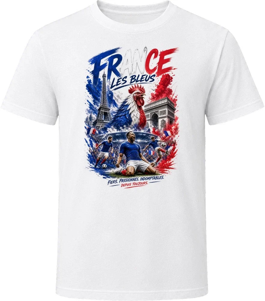 France Les Bleus Soccer Football 2026 National Pride T Shirt Unisex