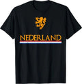 Nederland Soccer Jersey Shirt Oranje Netherlands Dutch Lion Unisex