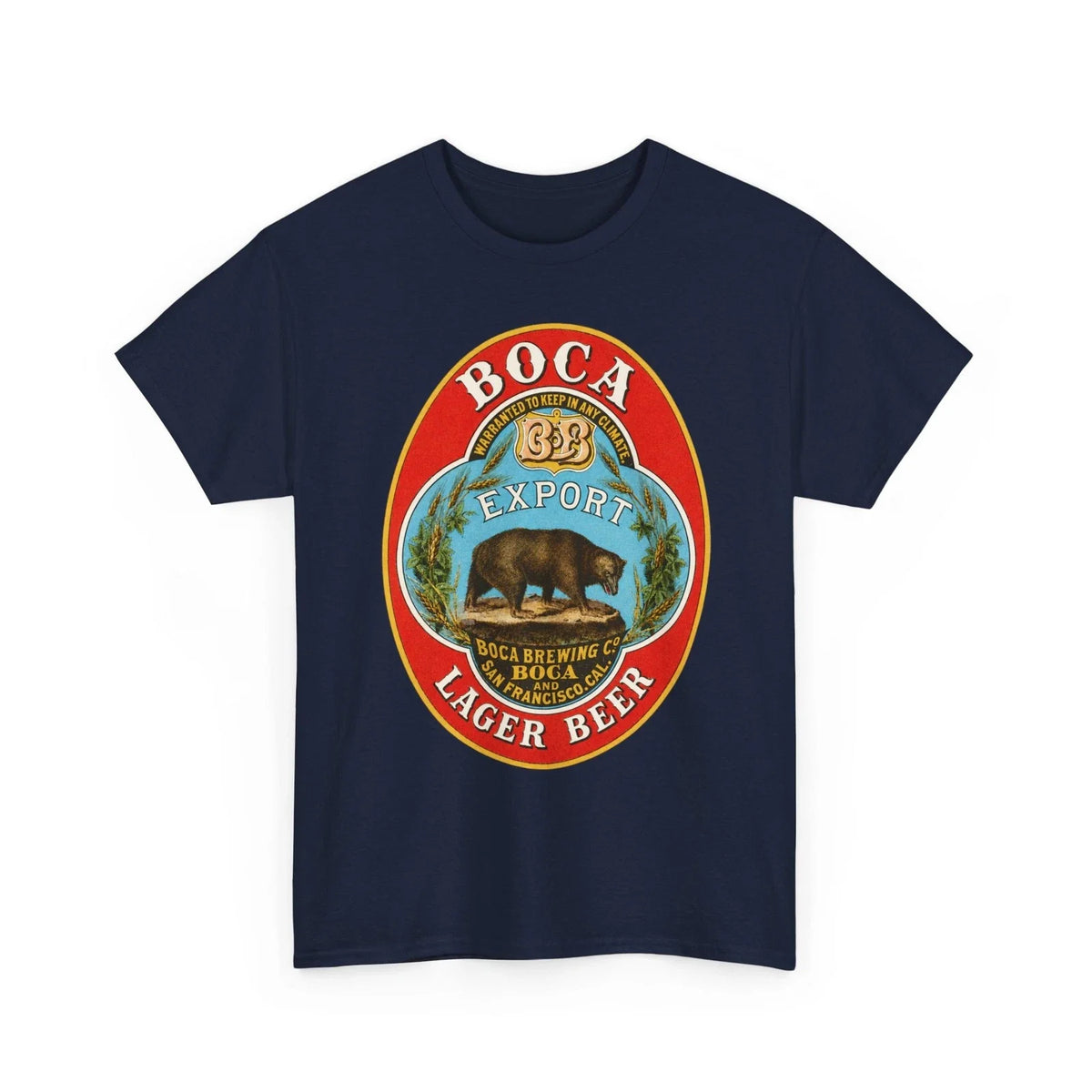 Boca Export San Francisco California Pre-Pro Brewing Co. Bear Retro Beer Unisex