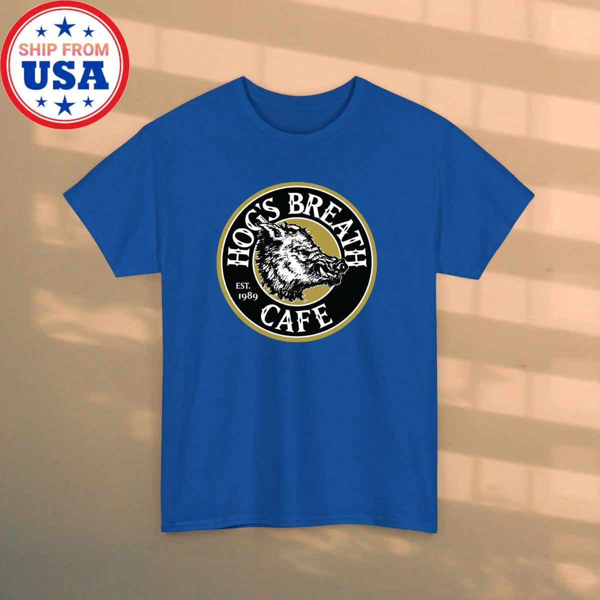 Hogs Breath Saloon Men's Blue Size S-5XL Unisex