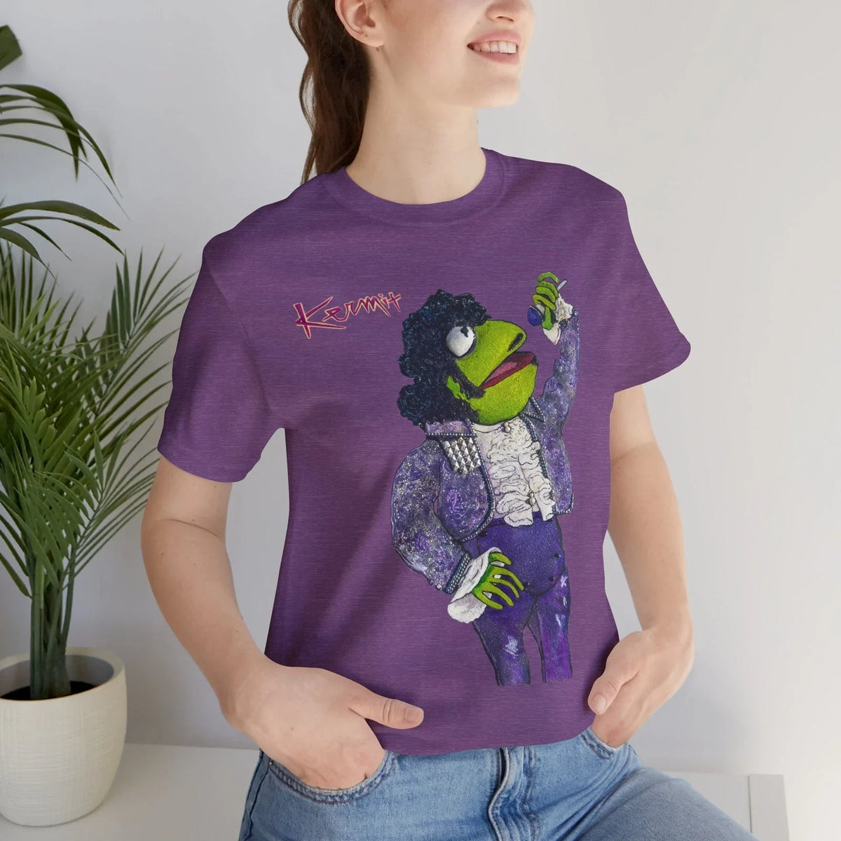 Kermit as Prince Soft (2 Side Print) Muppets Music Kermit Rogers Nelson Unisex