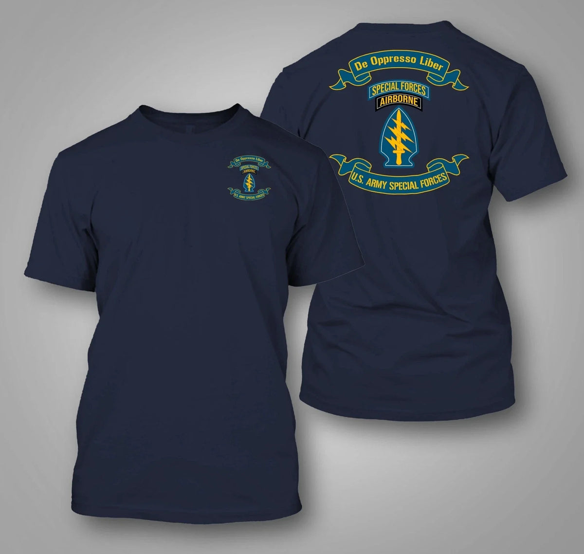 U.S. Army Special Forces Green Berets SFG - Custom front and back tee Unisex