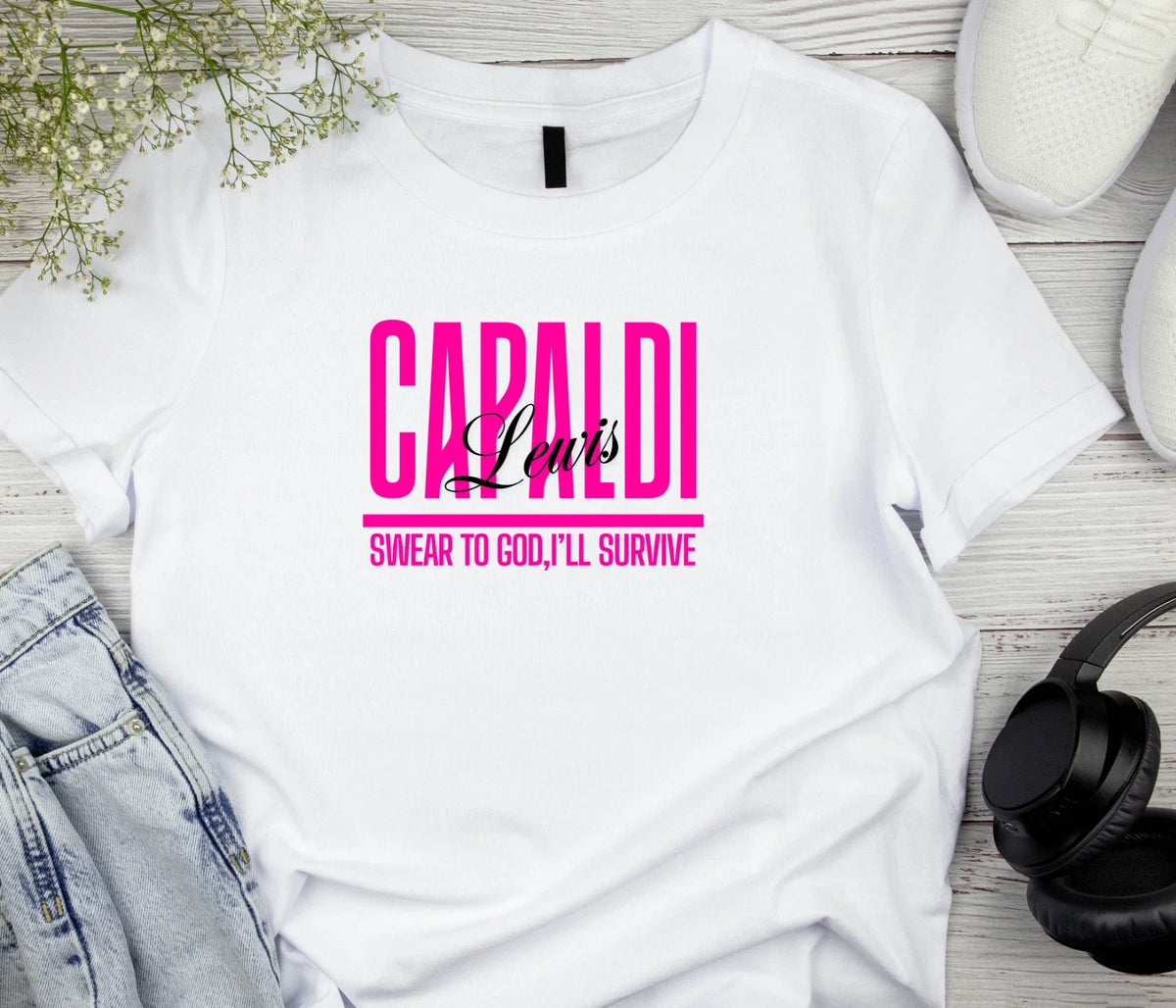 Lewis Capaldi 2025 Tour Concert Tee Unisex Fan Top UK Gift Inspired Tops Unisex