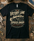 Victory Lane Speed Shop Shirt Hot Rod Hauling Ass Gasser Drag Racing Tee XS-5XL Unisex
