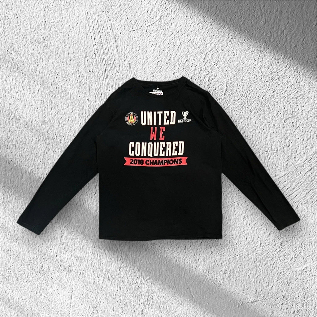 Atlanta United 2018 MLS Cup Champions Long Sleeve Shirt Large Unisex