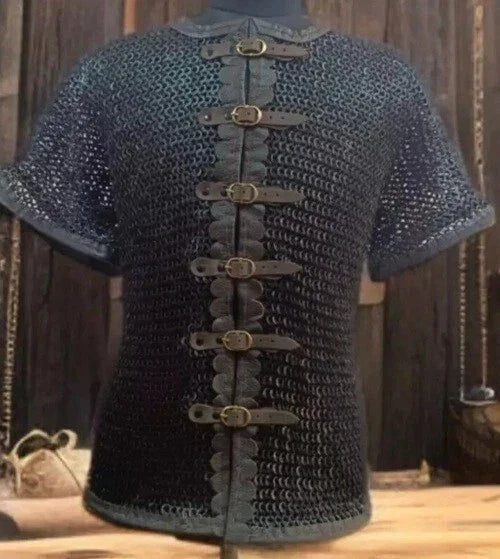 Chainmail shirt 9mm Flat Ring riveted with washer Chainmail Armor Easter Unisex