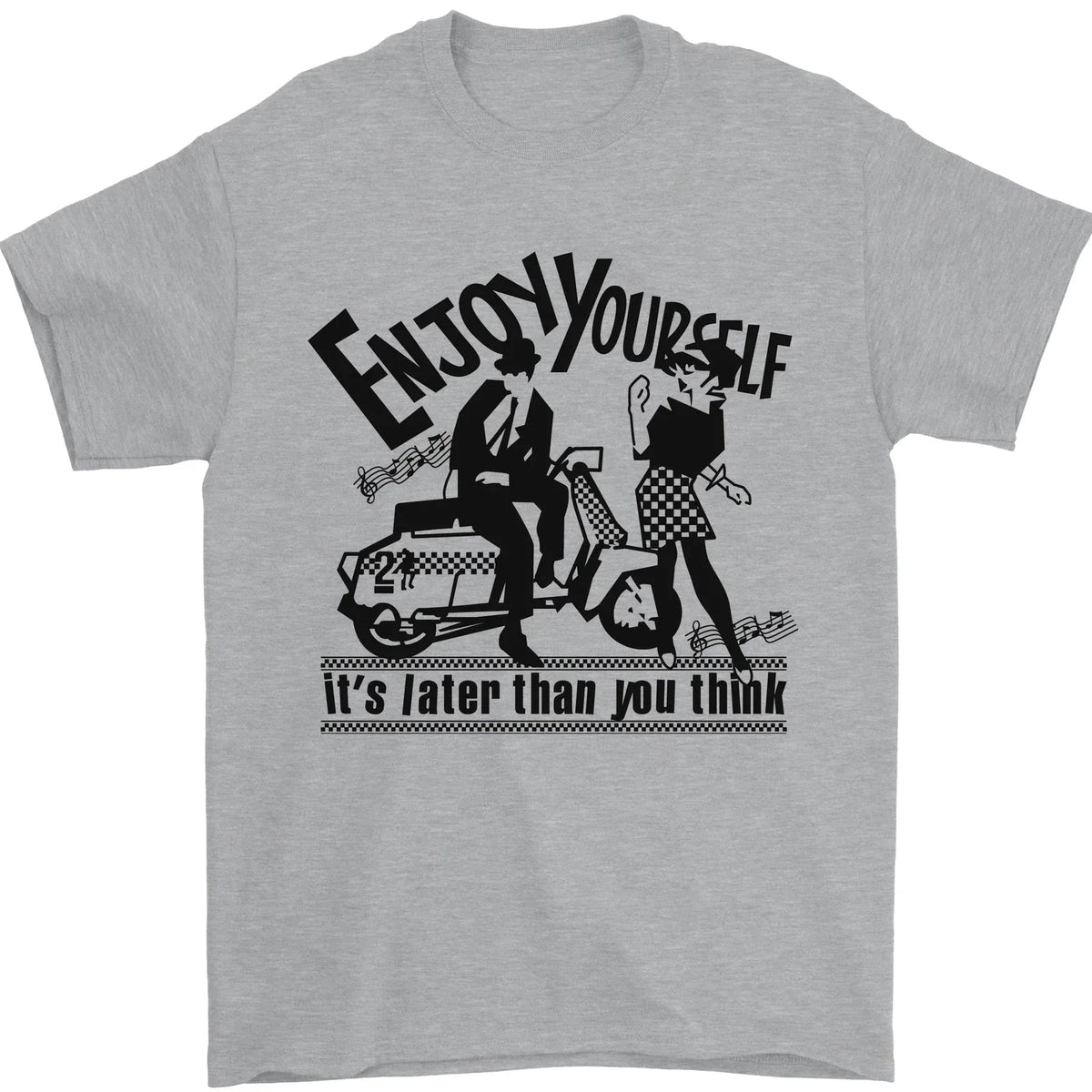 2Tone Enjoy Yourself 2 Tone SKA Music Mens 100% Cotton Unisex