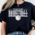 Personalised Basketball Team Shirt Custom Name Sports Fan Match Day Gift Tee Top Unisex