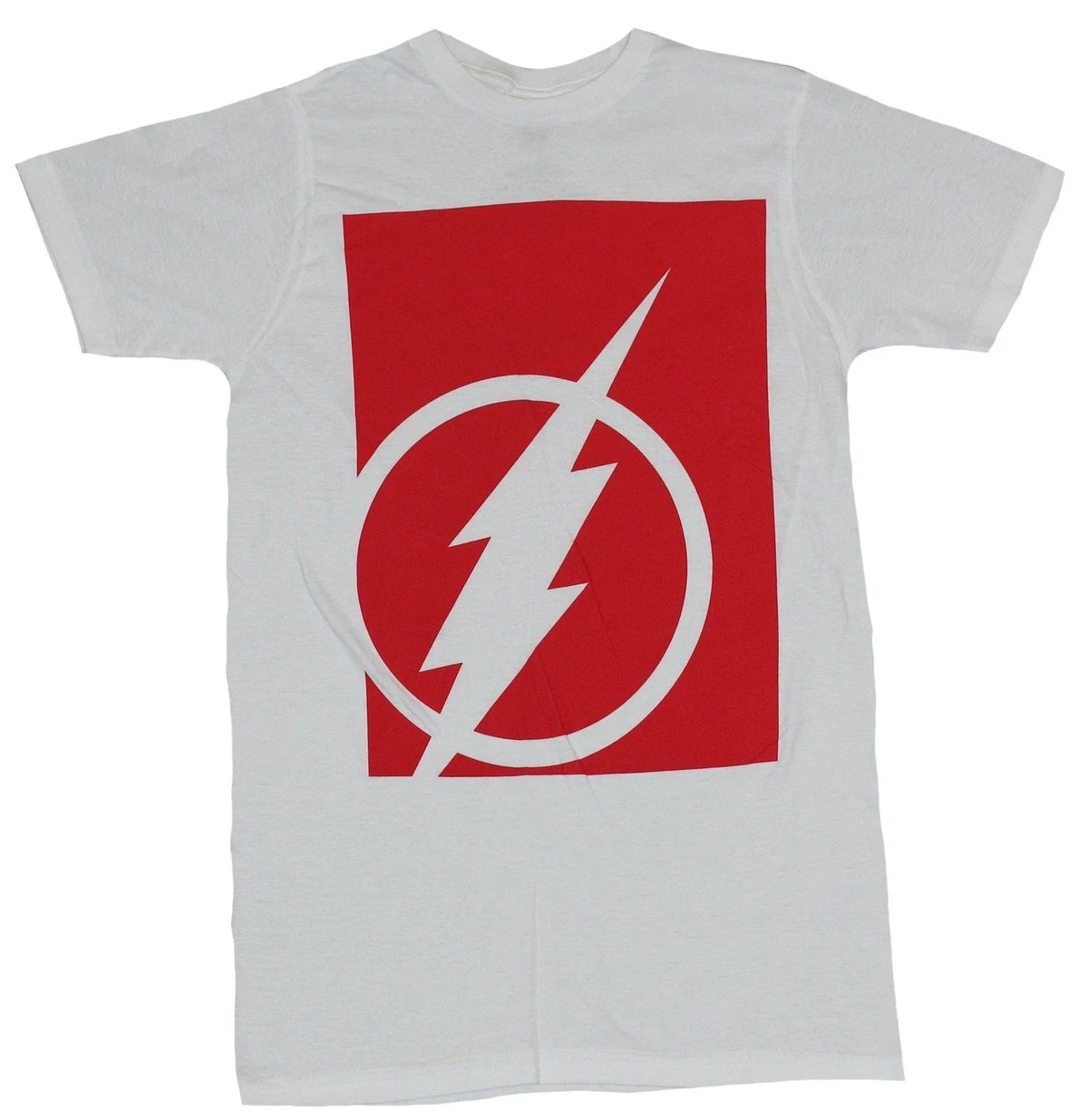 Flash DC Adult New - Simple Flash Bolt Logo In Red Block Pic Unisex