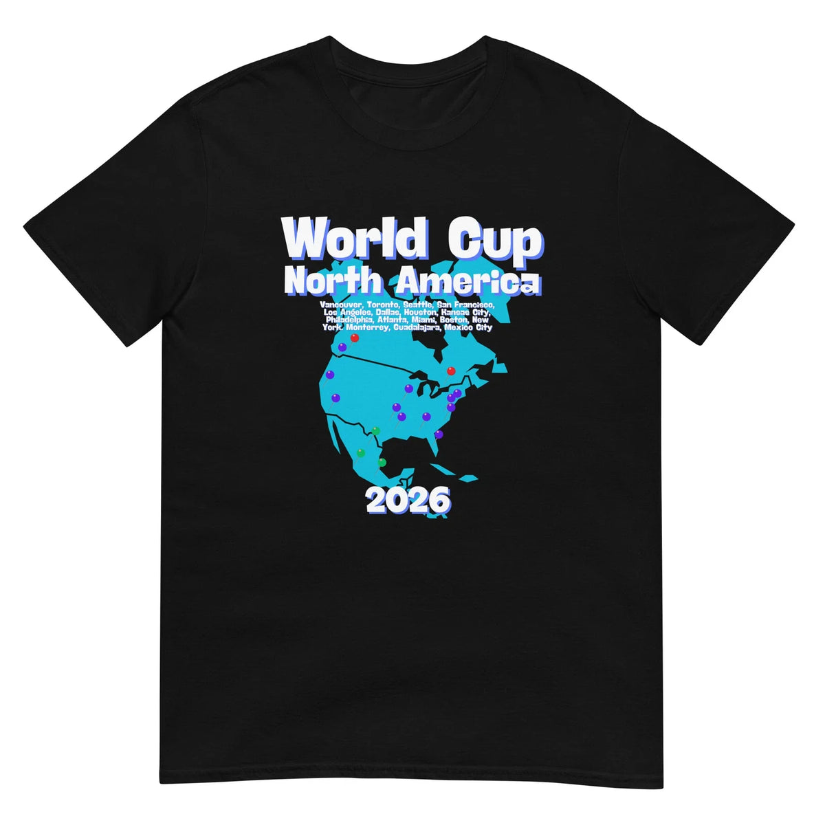 World Cup 2026 Soccer Unisex USA Copa Del Mundo Mexico Canada 2026 Unisex
