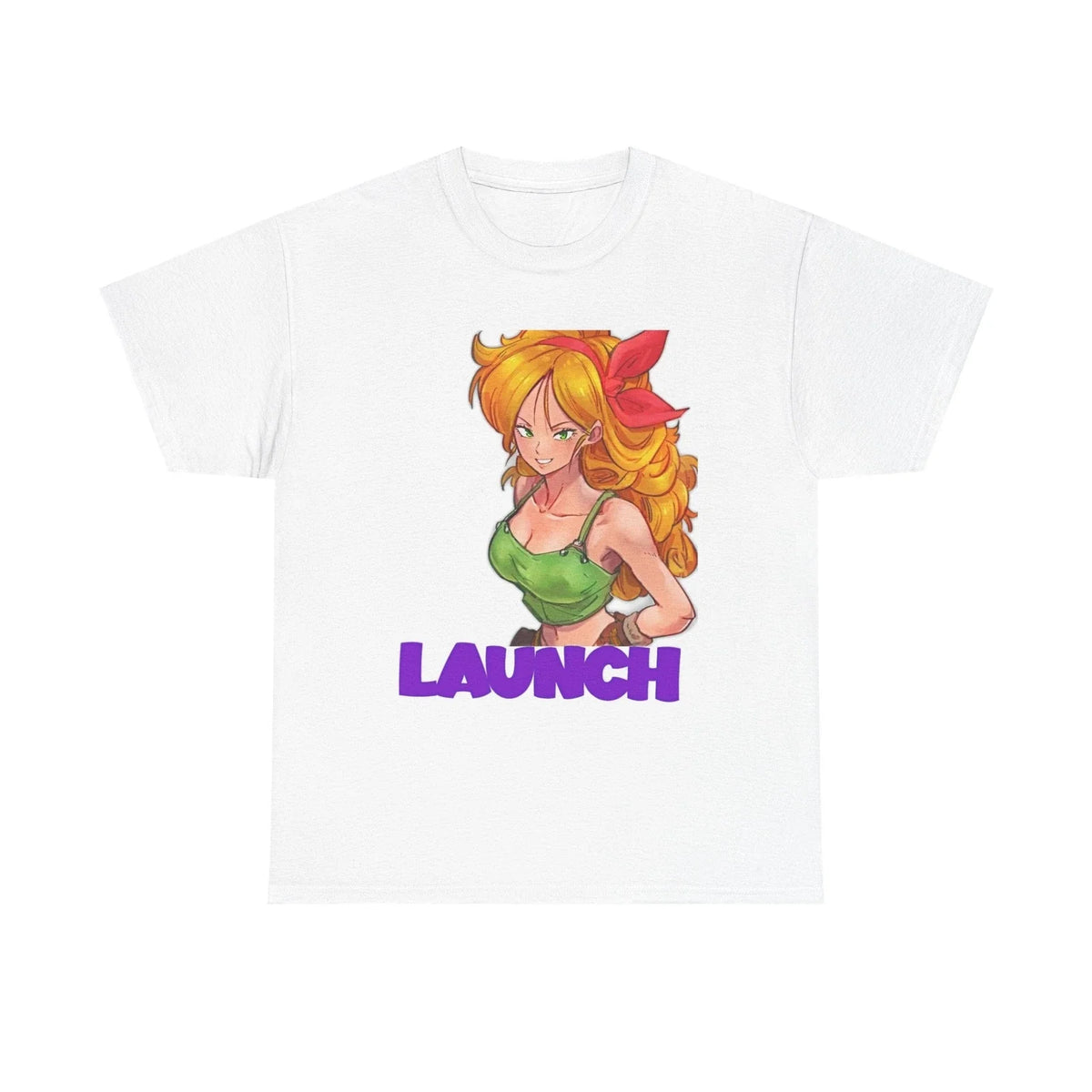 Stylish Graphic Tee with Launch Design for Casual Wear, Gift for Anime Fans Unisex