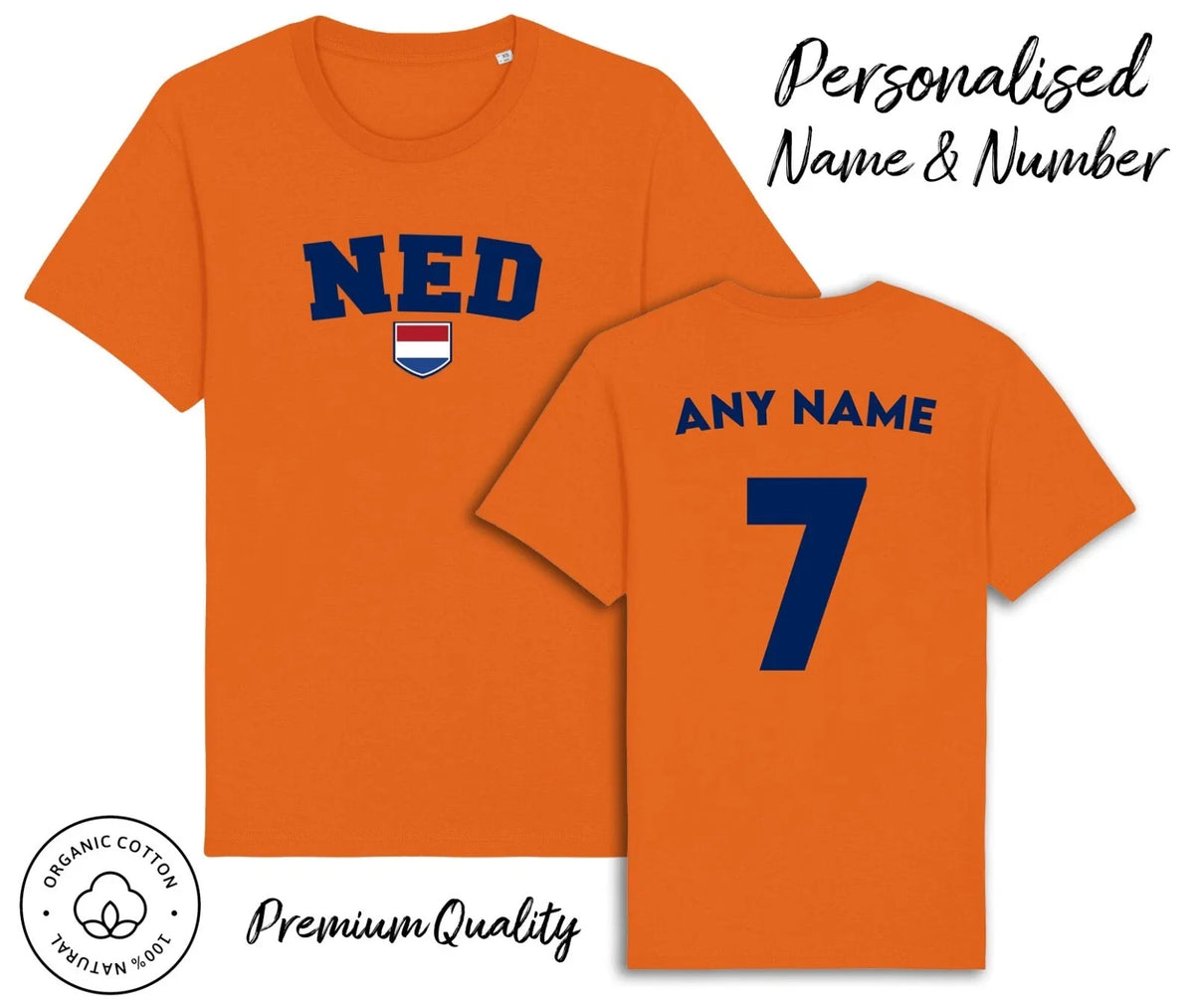Netherlands Personalised Name & No Adult World Cup 2026 Kit Football Unisex