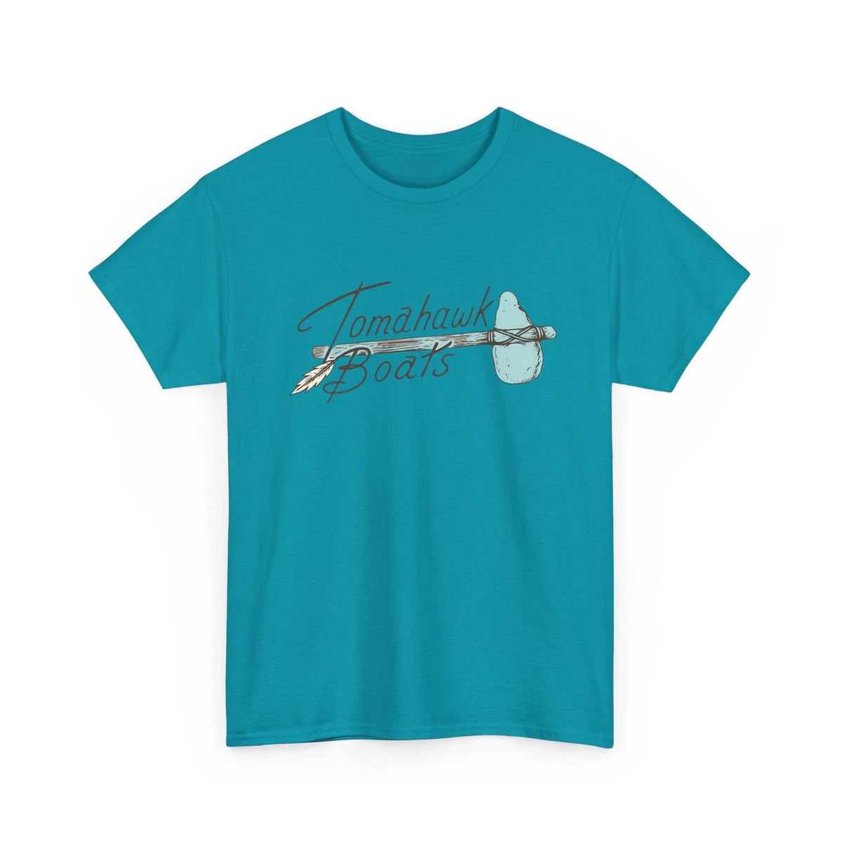 Tomahawk Boats Vintage Logo Retro Boating Graphic Tee Lake Life Shirt Unisex