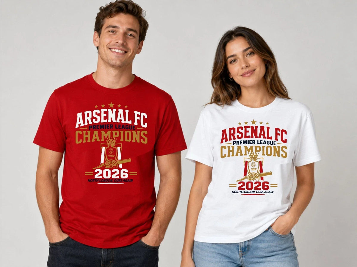 Arsenal FC 2026 Champions , Football Fan Tee Top Unisex