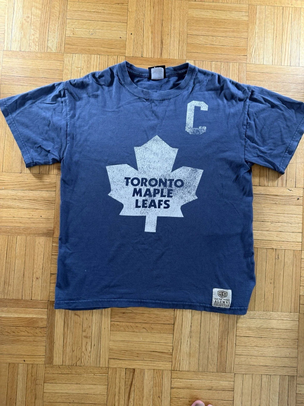 Men's Toronto Maple Leafs Wendel Clark #17 OTH Alumni Navy Small Unisex