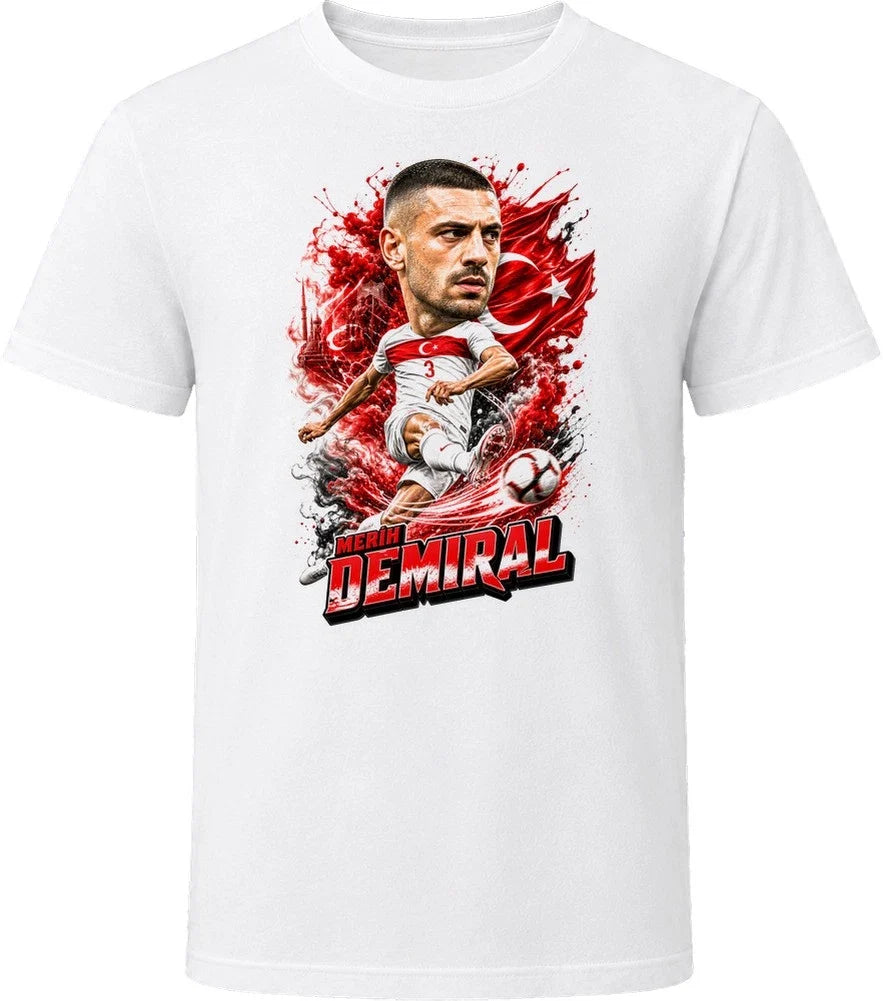 Merih Demiral Turkey Soccer Caricature 2026 World Cup T Shirt Unisex