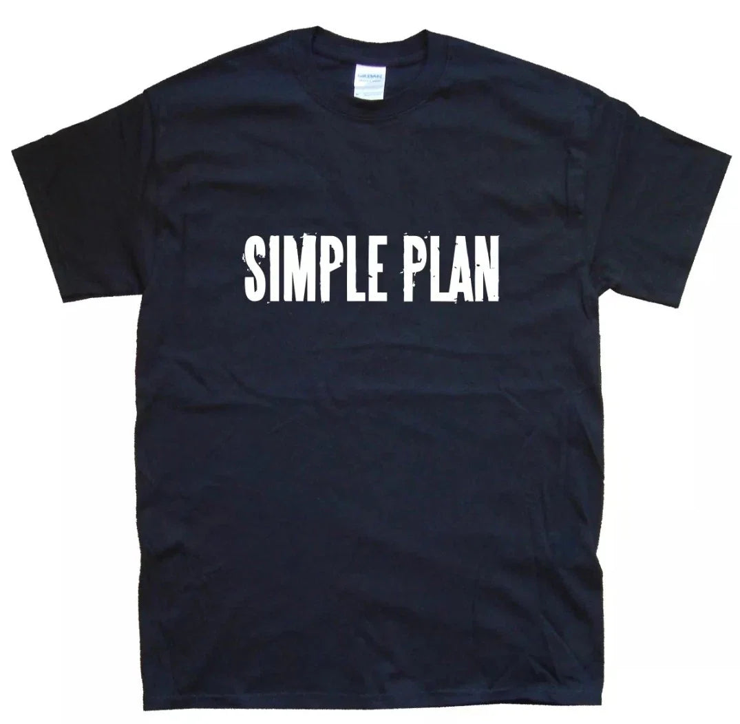 SIMPLE PLAN All sizes S M L XL XXL colours Black, White Unisex