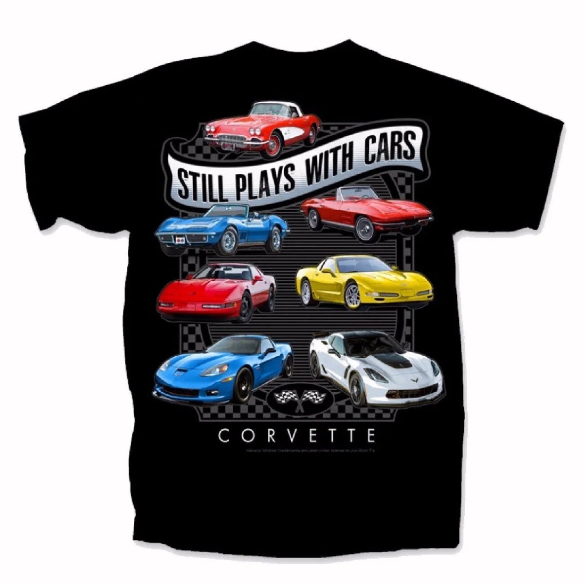 Chevy Chevrolet Corvette Still Plays with Cars Short Sleeve TShirt Joe Blow NEW Unisex