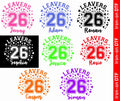 Personalised School Leavers Class Of 2026 DTF Iron On Heat Transfer Girls Boys Unisex