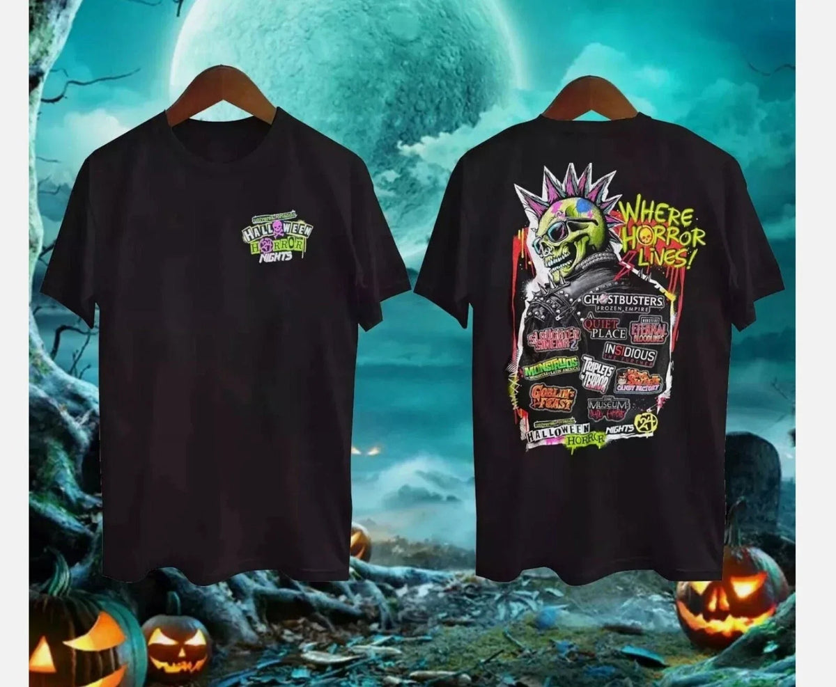 Halloween Horror Nights 2024 House Lineup Universal Studios Gift S-5XL Unisex