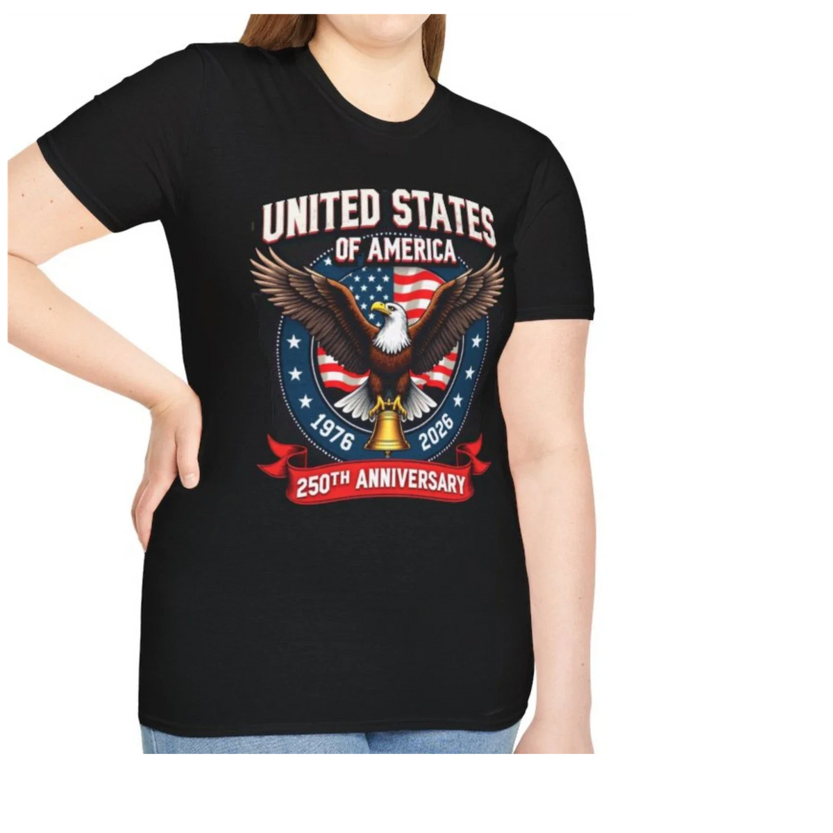 Patriotic Eagle USA 250th Anniversary Gift Unisex America Tee Unisex
