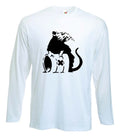 BANKSY TOXIC RAT LONG SLEEVE - Graffiti Art - Choice Of 4 Colours Unisex