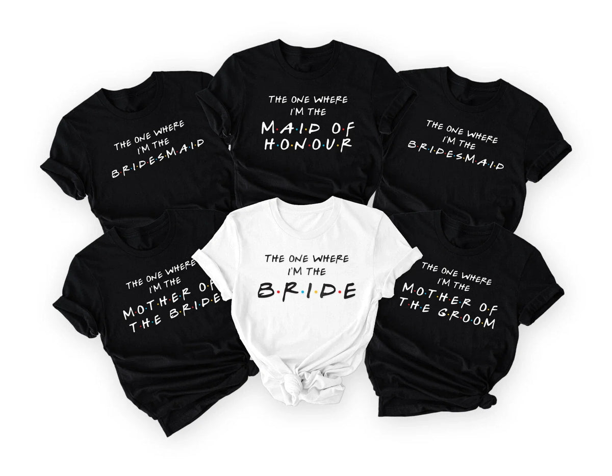 Personalised Hen party s , Friends Wedding Tee Unisex