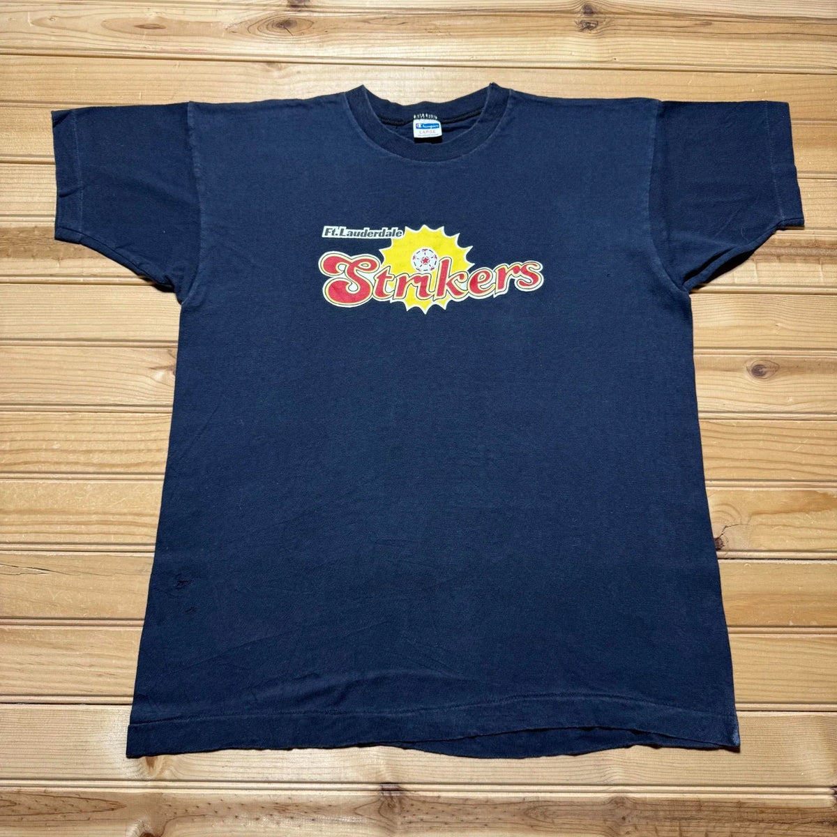 Vintage 70s Ft. Lauderdale Strikers Soccer Florida Sports Champion Large Unisex