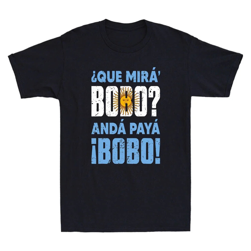 Qué Miras Bobo, Qué Mira Bobo Funny Quote Vintage Men's Short Sleeve Tee Unisex