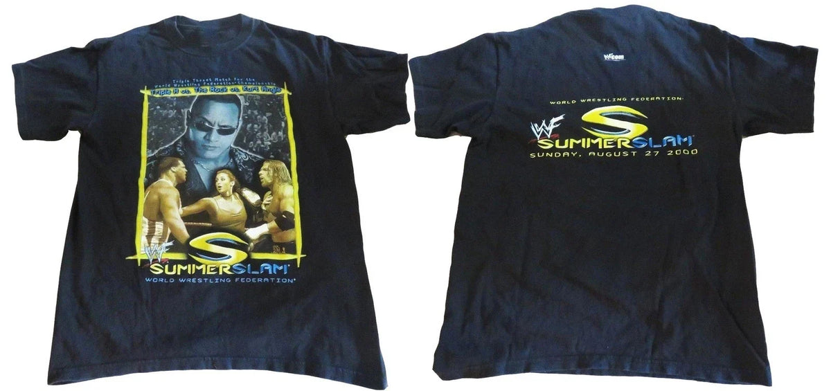 NEW SummerSlam Shirt 2000 Size S-5XL The Rock Taker Tee Reprint Unisex