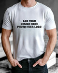 Design Your Own Custom - Personalised Photo Text Logo Print Unisex Tee Unisex